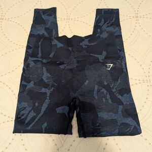 Black and Blue Camouflage Leggings